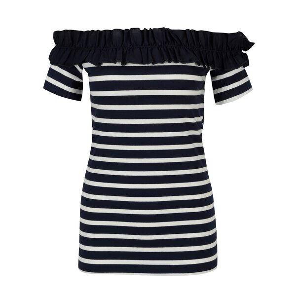 Bluza cu dungi si decolteu pe umeri Dorothy Perkins