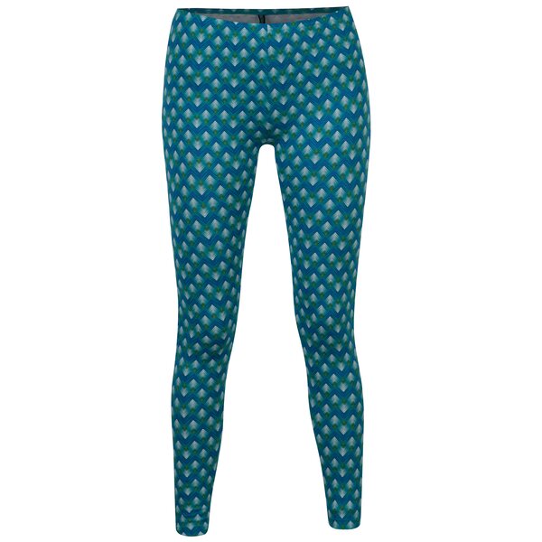 Colanti turcoaz cu print geometric Tranquillo Francoa
