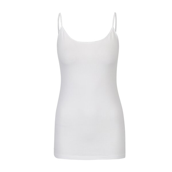 Top basic alb cu bretele Dorothy Perkins