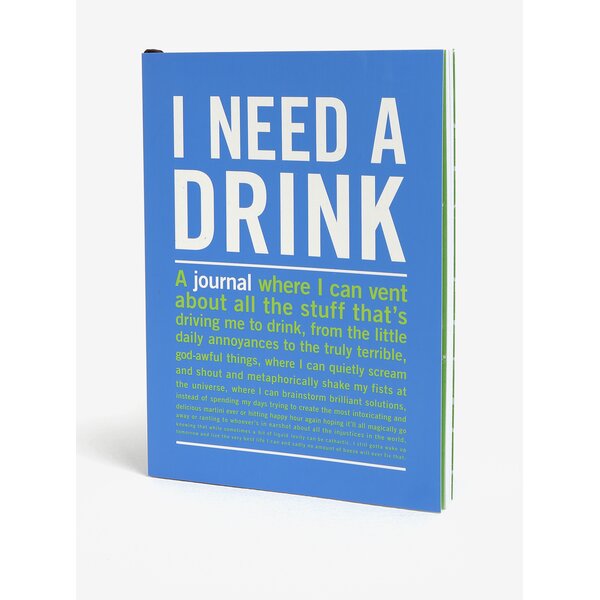 Carnet / jurnal albastru cu print - Knock Knock