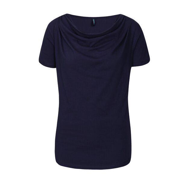 Tricou bleumarin cu decolteu drapat Tranquillo Vitisa