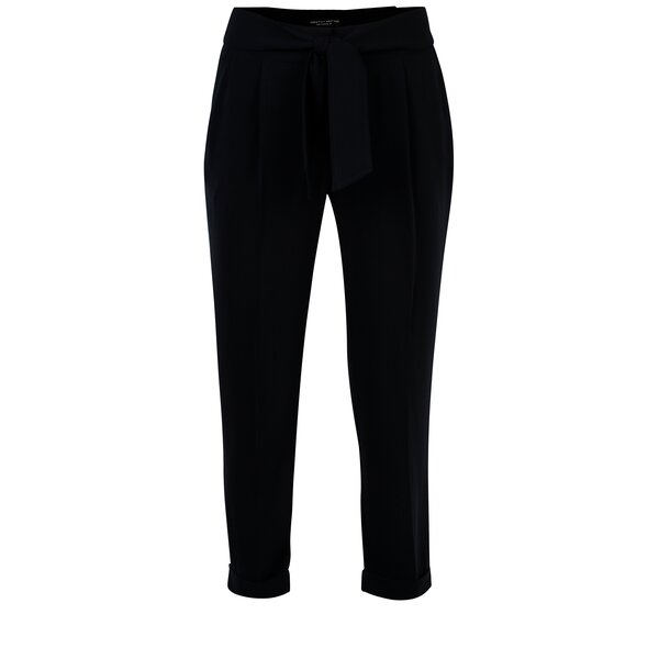 Pantaloni bleumarin cu cordon Dorothy Perkins