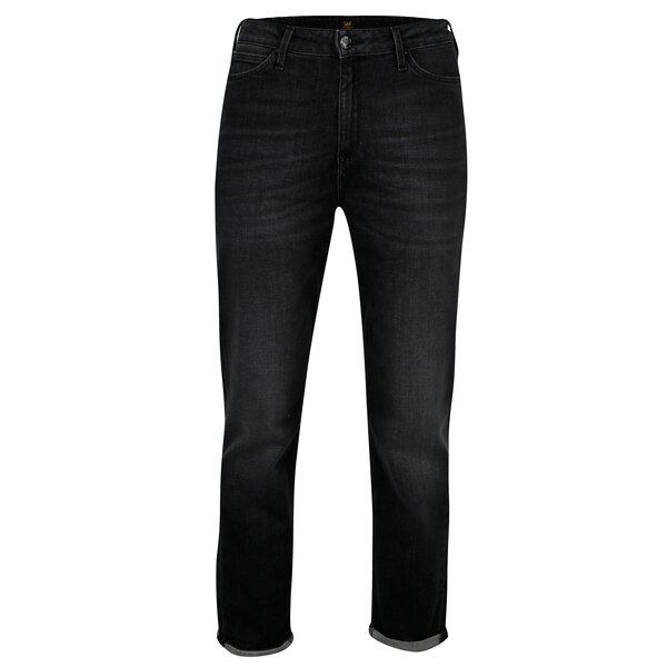 Blugi gri inchis mom fit cu talie inalta - Lee