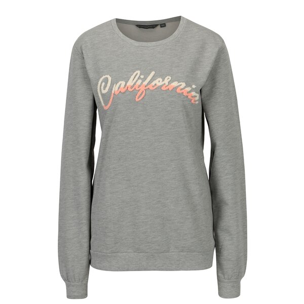Bluza gri melanj cu model - Dorothy Perkins Tall
