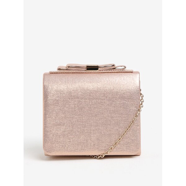 Geanta plic roz pal cu bareta tip lant si funda - Dorothy Perkins