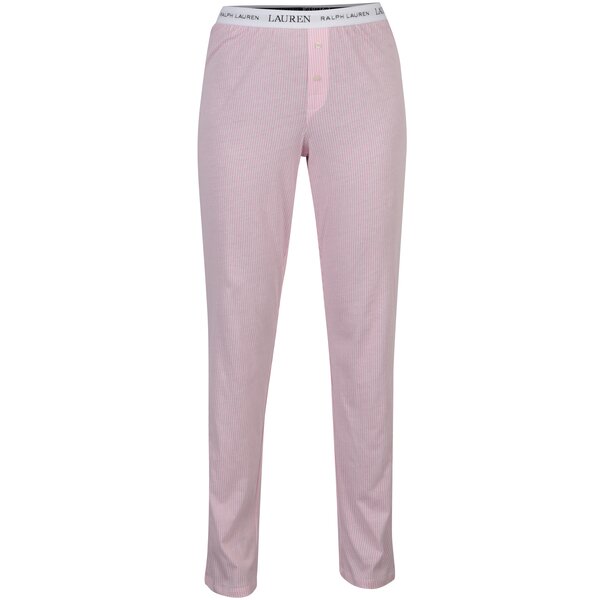 Pantaloni de pijama rozi in dungi pentru femei - Lauren Ralph Lauren