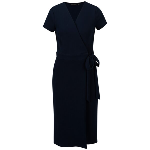 Rochie bleumarin cu croi suprapus Dorothy Perkins