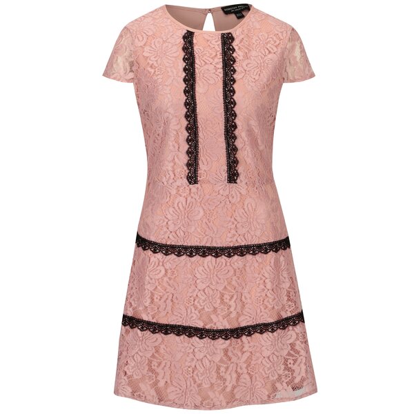 Rochie roz deschis din dantela Dorothy Perkins