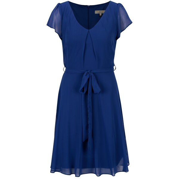 Rochie bleumarin cu maneci fluture din voal - Billie & Blossom