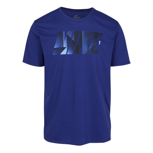 Tricou sport bleumarin cu print pentru barbati - Nike