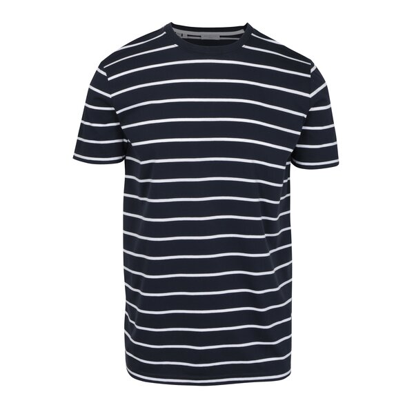 Tricou bleumarin in dungi - Selected Homme Max