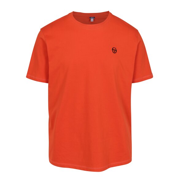 Tricou portocaliu cu logo brodat pentru barbati - Sergio Tacchini Daiocco