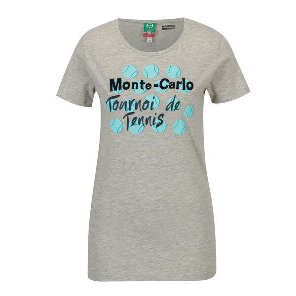 Tricou gri cu print pentru femei - Sergio Tacchini Ondina