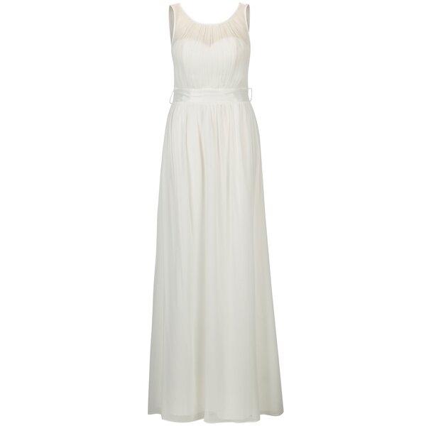 Rochie lunga alba cu spate decoltat si cordon in talie - Dorothy Perkins