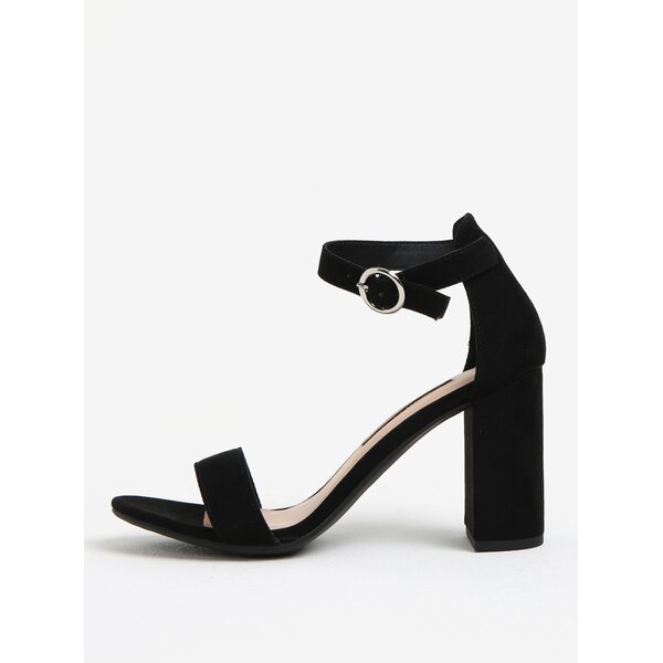 Sandale negre cu toc inalt si bareta pe glezna - Dorothy Perkins