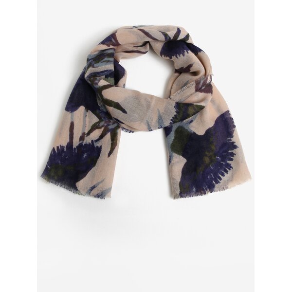 Esarfa bej cu print - Dorothy Perkins