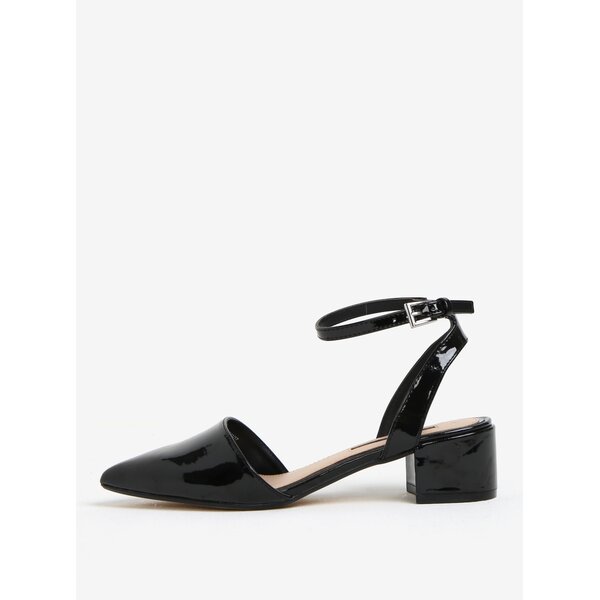 Sandale de lac negre cu varf ascutit si toc mic - Dorothy Perkins