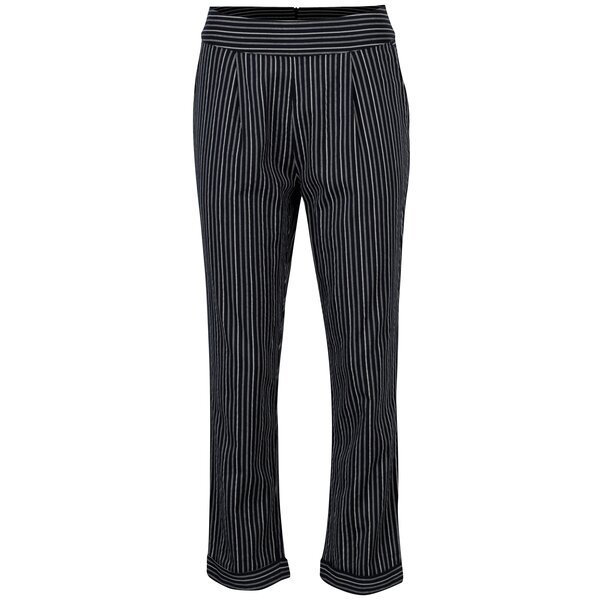 Pantaloni cropped bleumarin in dungi Yerse