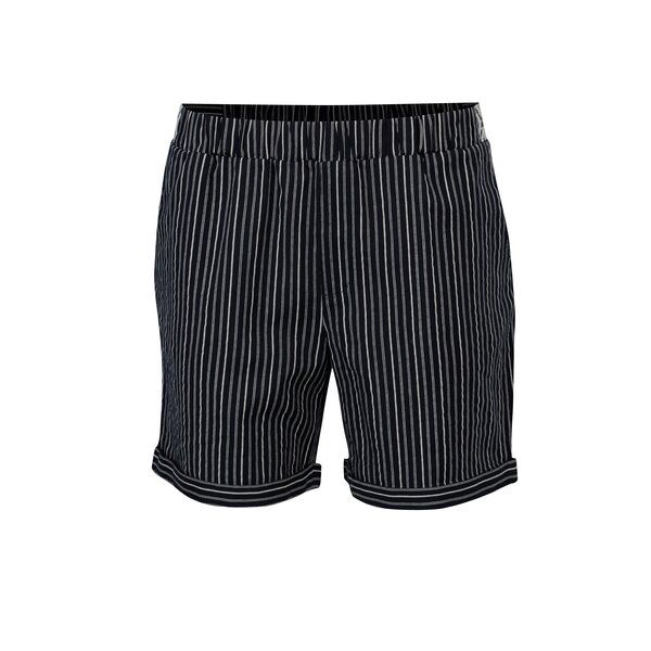 Pantaloni scurti bleumarin in dungi Yerse
