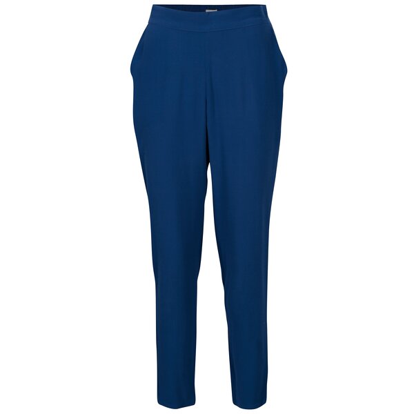 Pantaloni albastri cu talie inalta Yerse