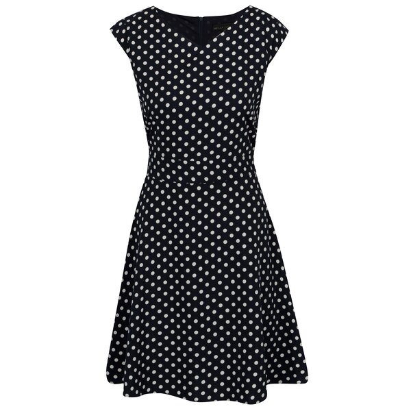 Rochie bleumarin cu print buline - Mela London