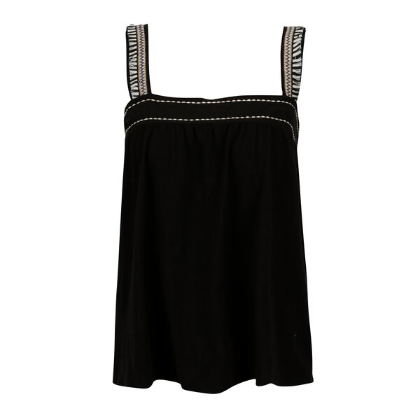 Top negru cu model Yerse