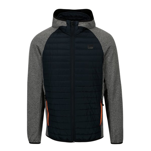 Jacheta gri matlasata cu gluga - Jack & Jones Multi Quilted