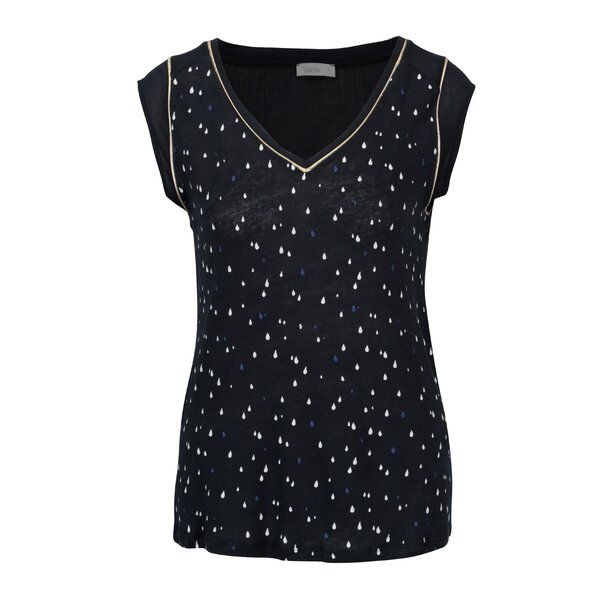 Tricou bleumarin cu print picaturi Yerse
