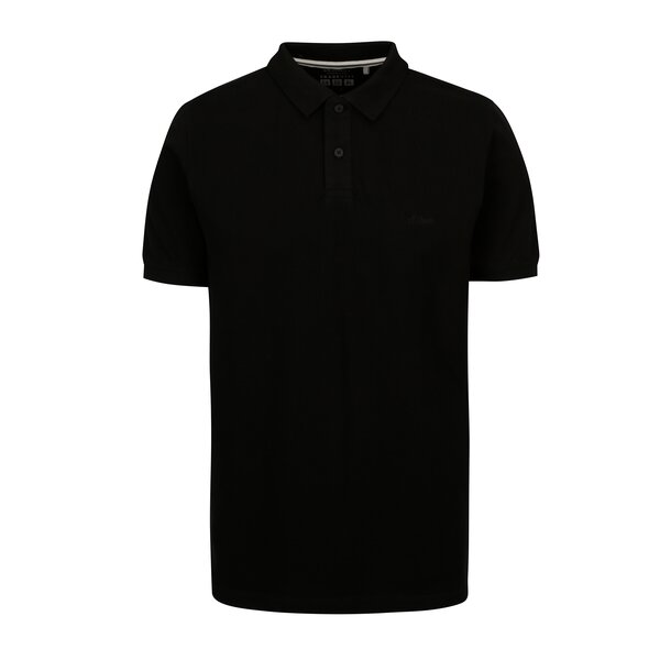 Tricou polo regular fit negru pentru barbati - s.Oliver