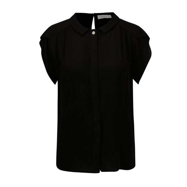 Camasa neagra cu maneci scurte Yerse