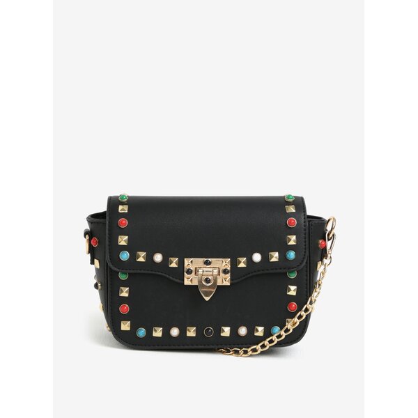 Geanta crossbody cu aplicatii decorative si clapeta - MISSGUIDED