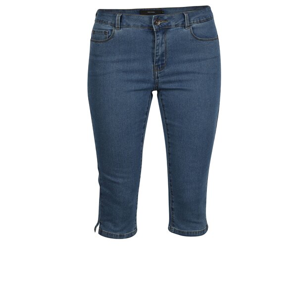 Pantaloni 3/4 albastri din denim - VERO MODA Hot Seven