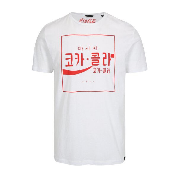 Tricou alb cu print - ONLY & SONS Coca Cola