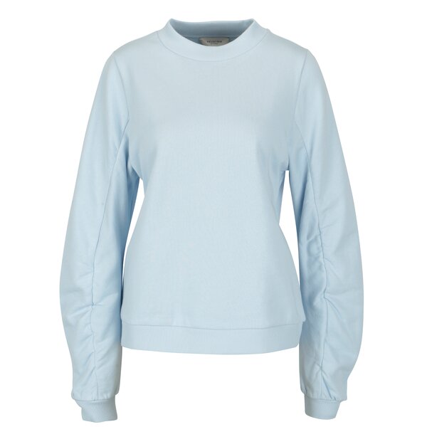 Bluza albastru deschis cu maneci balon - Selected Femme Puc