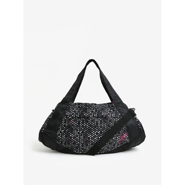 Geanta sport neagra cu buline pentru femei LOAP Sandrine 30 l
