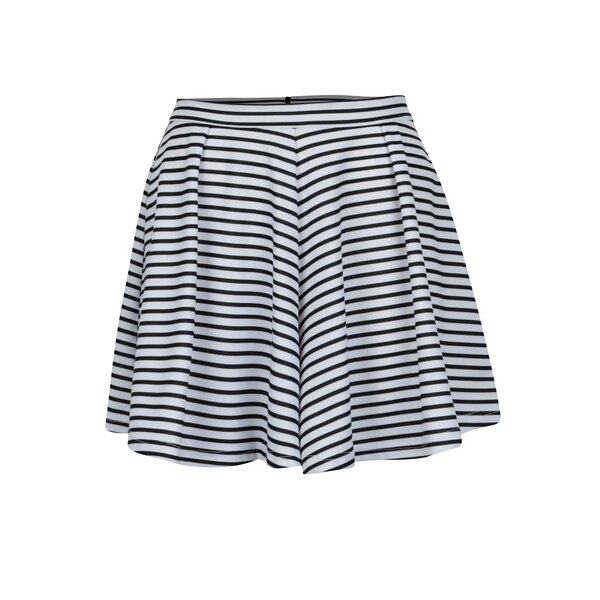 Fusta pantalon alb&albastru in dungi - ONLY Esra