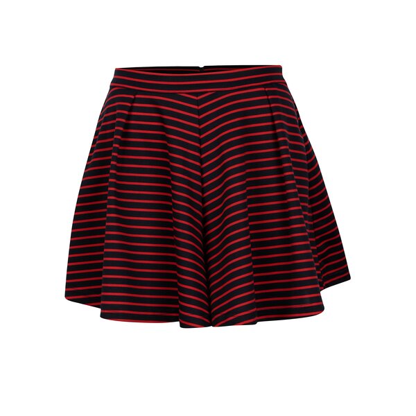 Fusta pantalon albastru&rosu in dungi - ONLY Esra