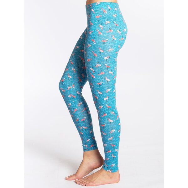 Colanti albastri cu print flamingo Blutsgeschwister