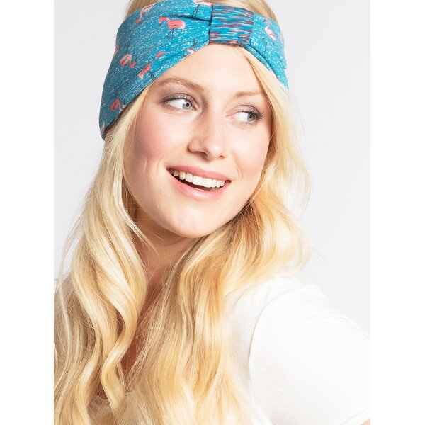 Bentita reversibila albastra cu print Blutsgeschwister
