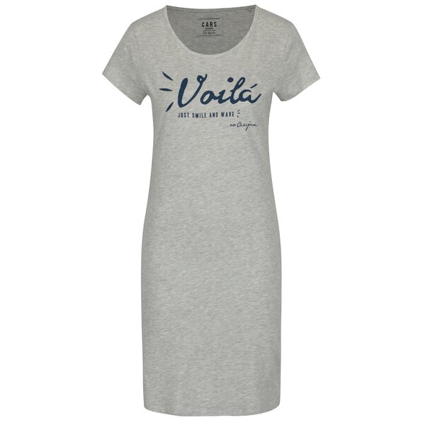 Rochie sport gri melanj cu print Cars Dressy
