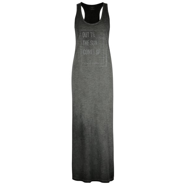 Rochie maxi neagra cu aspect decolorat Cars Smart