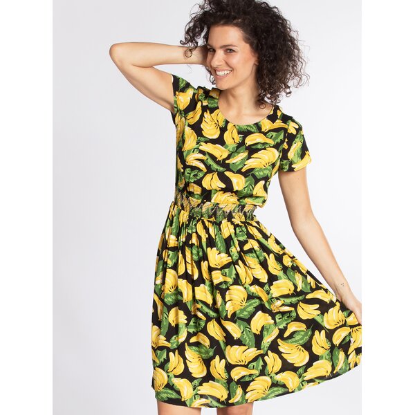 Rochie clos cu print banane Blutsgeschwister