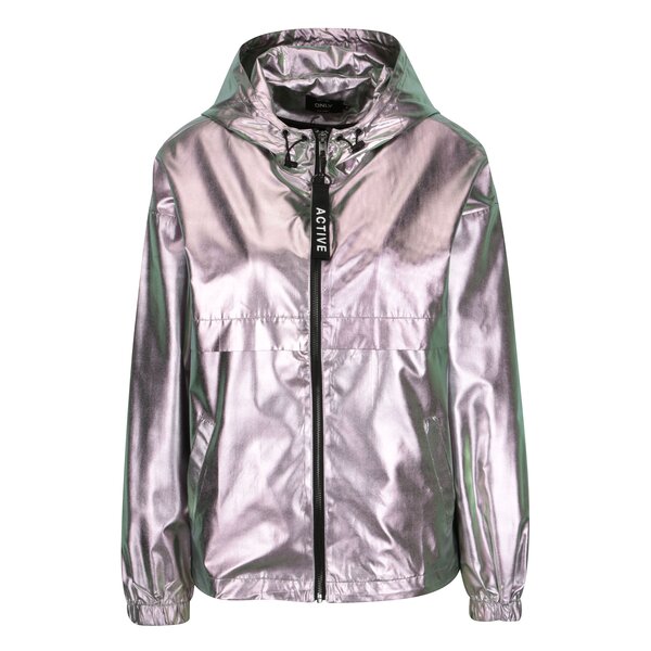 Jacheta argintie glossy pentru femei - ONLY Cool Metallic