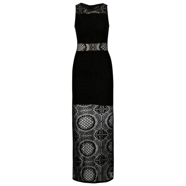 Rochie lunga neagra din dantela - TALLY WEiJL