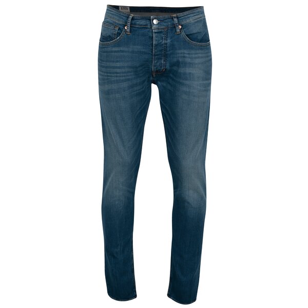 Blugi albastri slim pentru barbati Kings of Indigo John