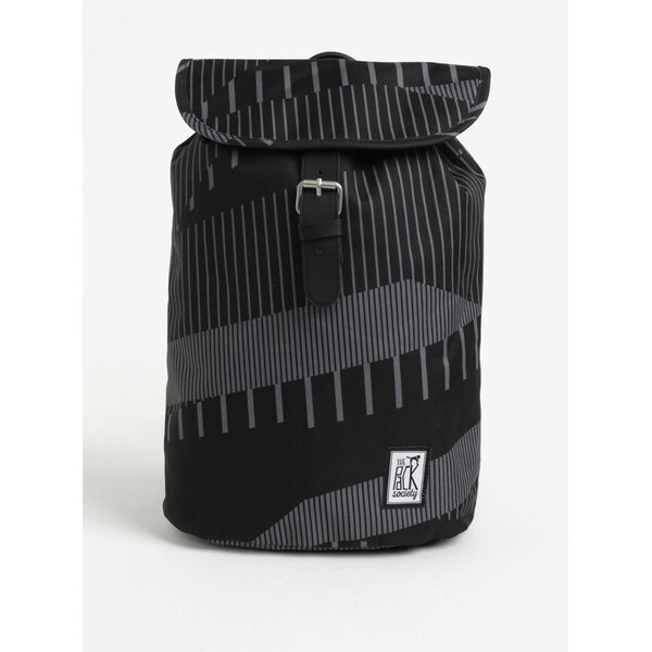 Rucsac negru&gri cu print - The Pack Society 10 l