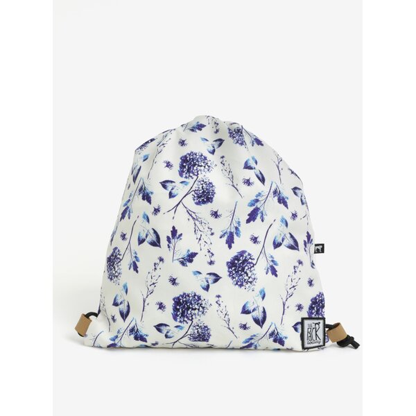 Rucsac crem cu print floral pentru femei - The Pack Society