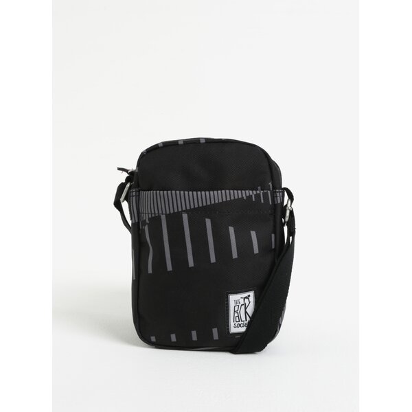 Geanta crossbody negru&gri cu print - The Pack Society