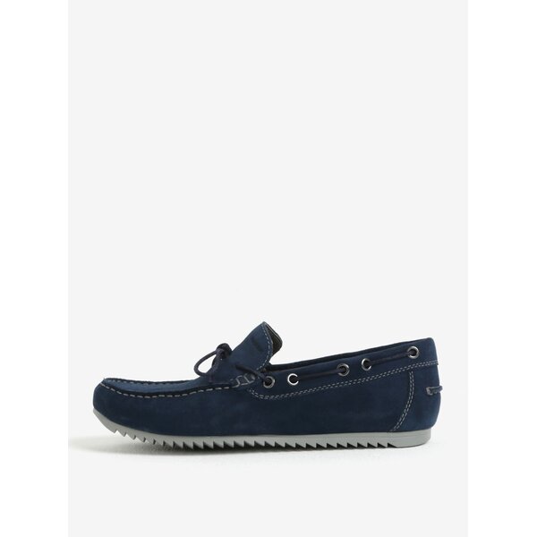 Mocasini bleumarin din piele intoarsa pentru barbati Geox Mary Shark