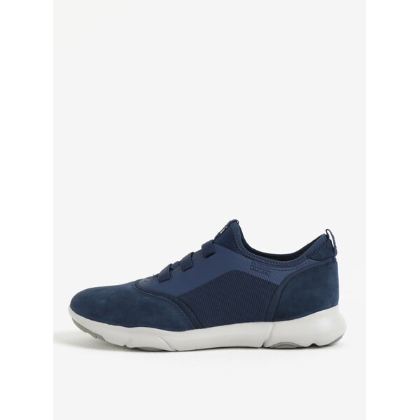 Pantofi sport albastri cu piele intoarsa pentru barbati Geox Nebula S